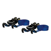 (image for) Cargo Strap With Ratchet, 16' x 1", Blue, J Hook 2 Pack #83020