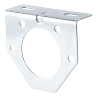 (image for) 7-Way Round Electrical Connector Mounting Bracket Zinc Plate #58222