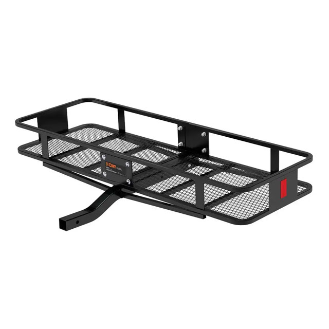 (image for) Black Steel Basket Cargo Carrier, 60 X 20 X 6", 2" Fixed Shank #18150