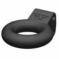 (image for) Channel-Style Lunette Ring, 12K, 3" I.D. Black #48601