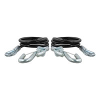 (image for) 1/2" Vinyl Coated Safety Cable With Snap Hook, 5k, 2 Pack #80151