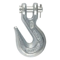 (image for) 3/8" Clevis Grab Hook, 5.4k, White Zinc #81350