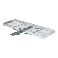 (image for) Aluminum Tray Cargo Carrier, 60" x 20" x 2 3/4", 2" Folding Shank #18100