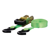 (image for) Cargo Strap With Ratchet, 16' x 1", Lime Green, S Hook #83027