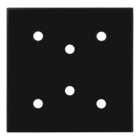 (image for) D-Ring Tie Down Anchor Backing Plate, 6" X 6", Black #83607