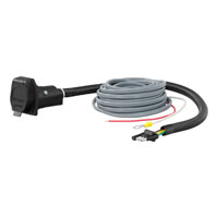 (image for) Electrical Adapter 4-Way Flat (Vehicle) to 7-Way RV Blade (Trailer) With Brake Controller Wiring #57186