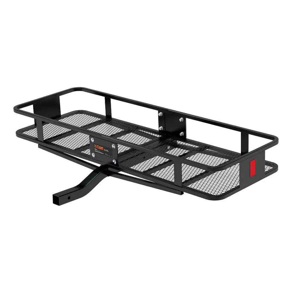 (image for) Black Steel Basket Cargo Carrier, 60 X 20 X 6", 2" Fixed Shank #18150 - Click Image to Close