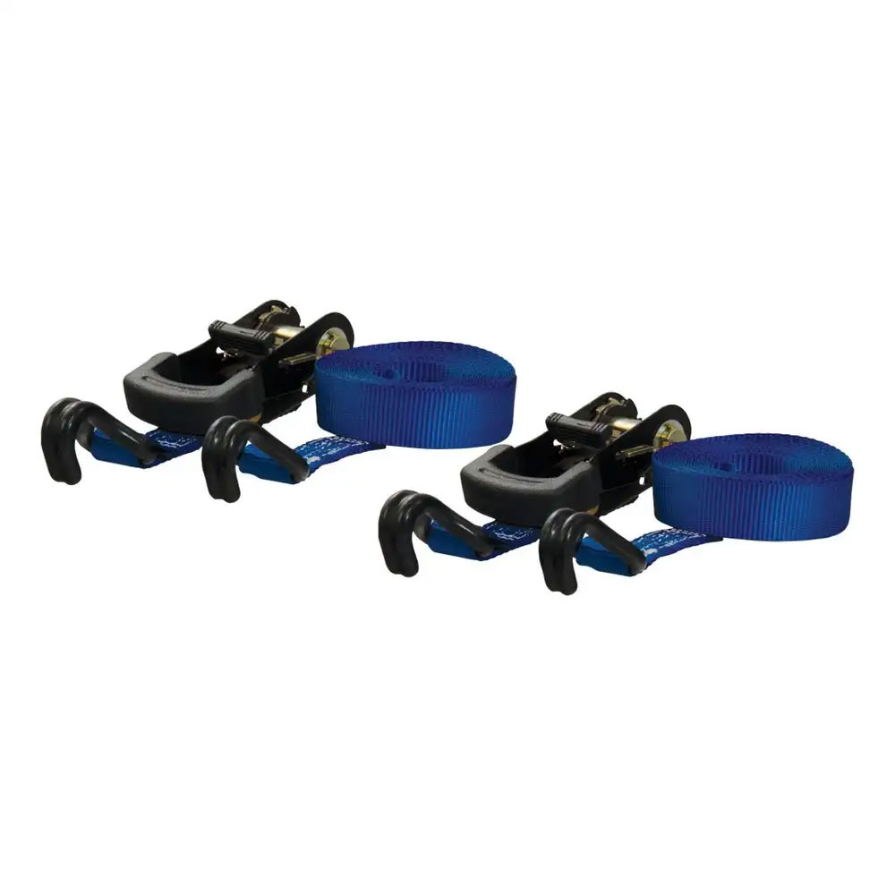 (image for) Cargo Strap With Ratchet, 16' x 1", Blue, J Hook 2 Pack #83020 - Click Image to Close