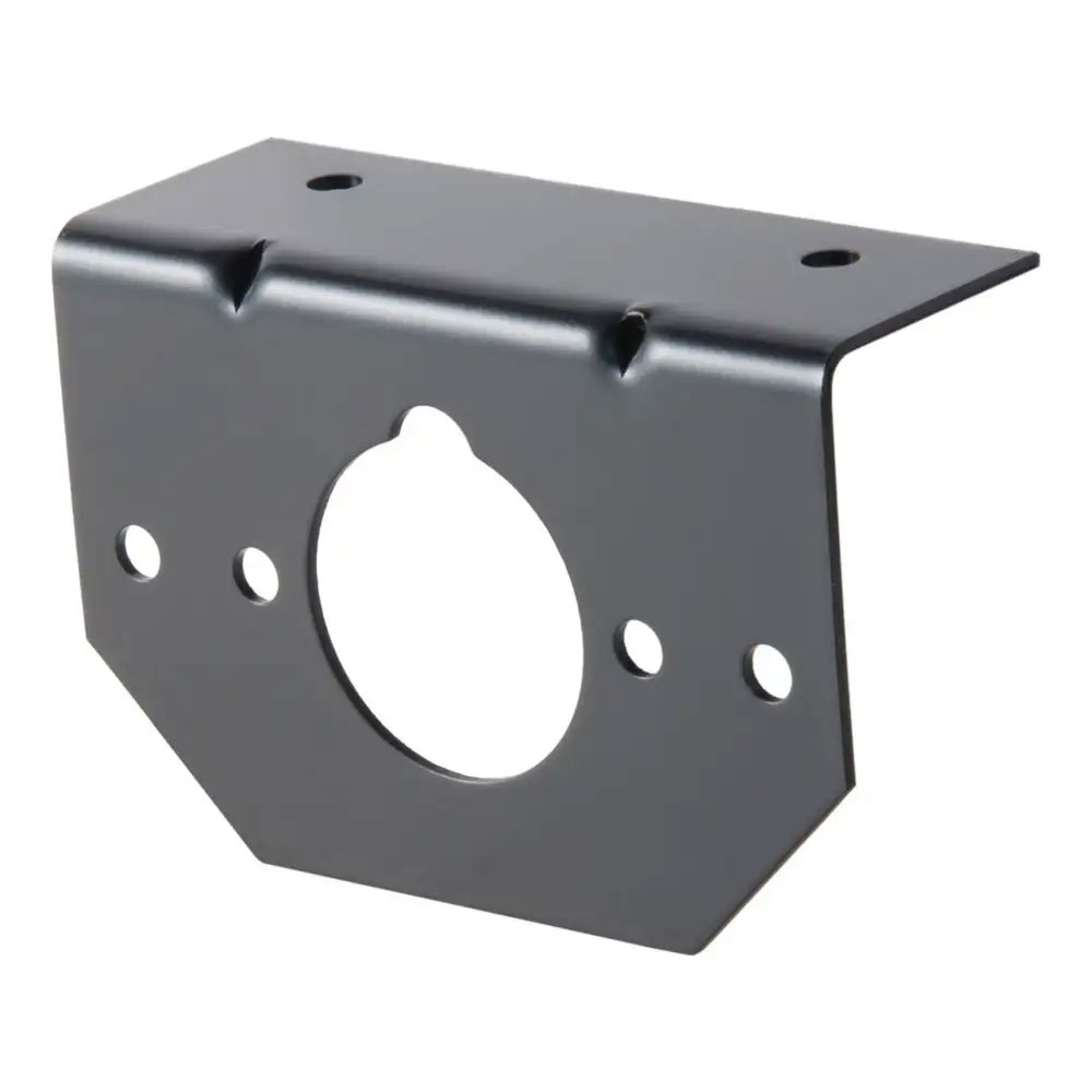 (image for) 4-6 Way Round Electrical Connector Socket Mounting Bracket Gloss Black #57208 - Click Image to Close
