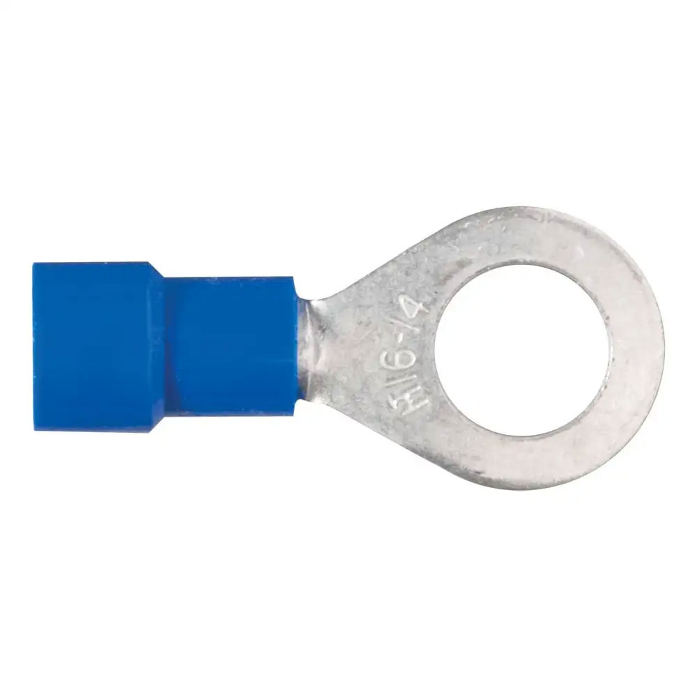 (image for) Ring Terminal Blue 1/4" Stud #59522 - Click Image to Close