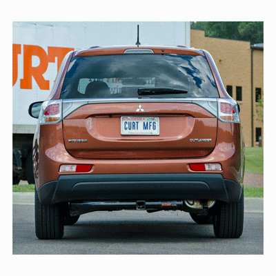 (image for) Mitsubishi Outlander 2014-2020 2" Round Body Class 3 Receiver Trailer Hitch #13163 - Click Image to Close