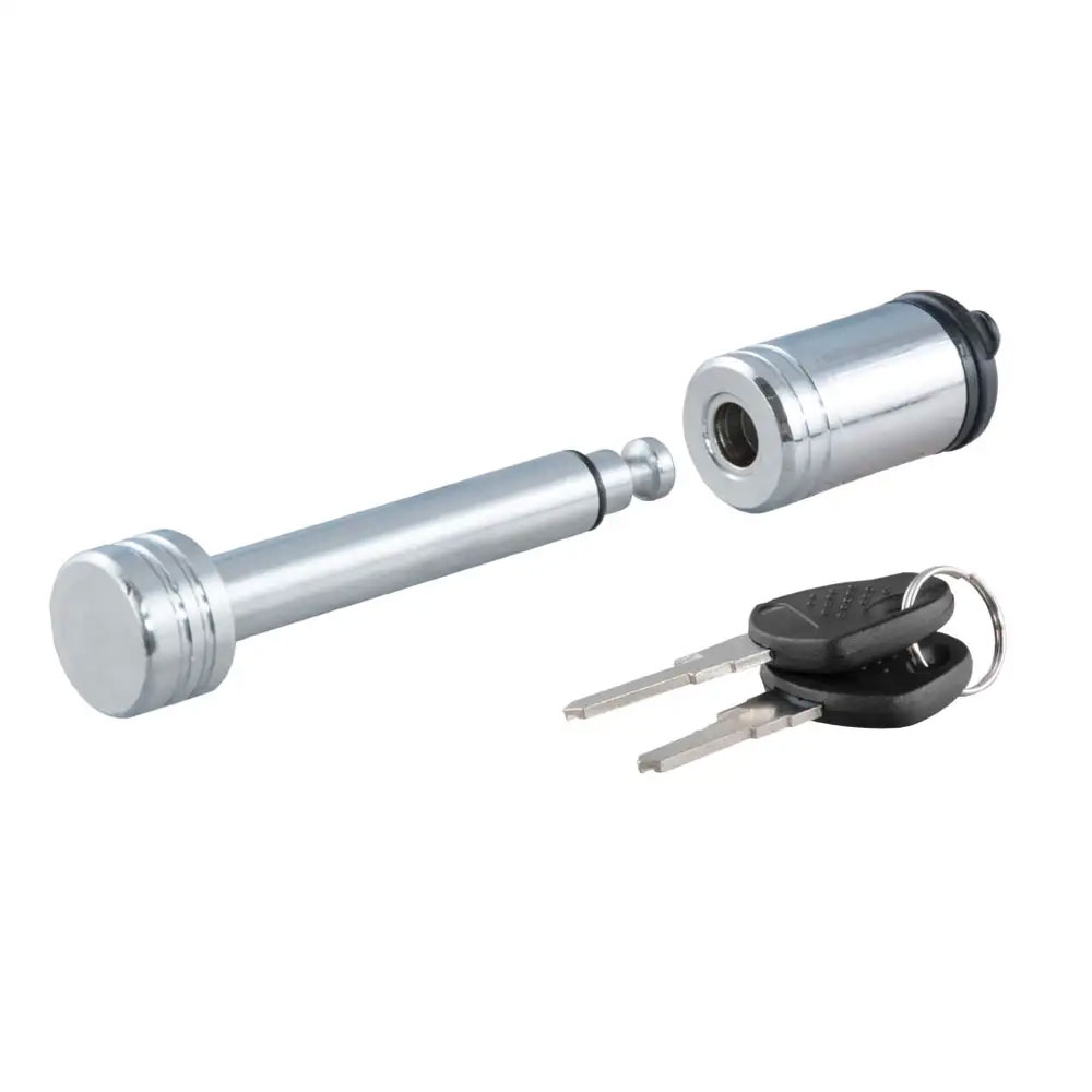 (image for) 1/2" Barbell Hitch Lock, Chrome, 1 1/4" Receiver #23501 - Click Image to Close