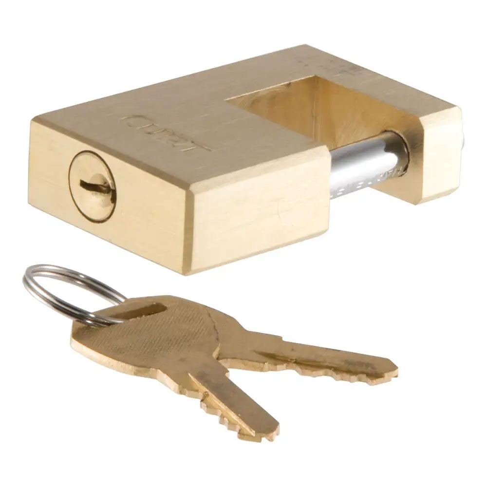 (image for) Coupler Latch Padlock Solid Brass #23546 - Click Image to Close