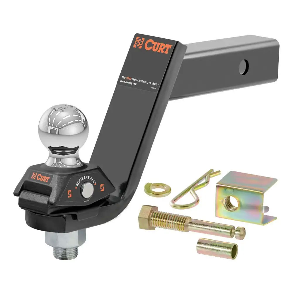 (image for) Rockerball Ball Mount, 7.5K, 2" Shank, 8 1/4" Long, 5" Drop Towing Starter Kit #45144 - Click Image to Close