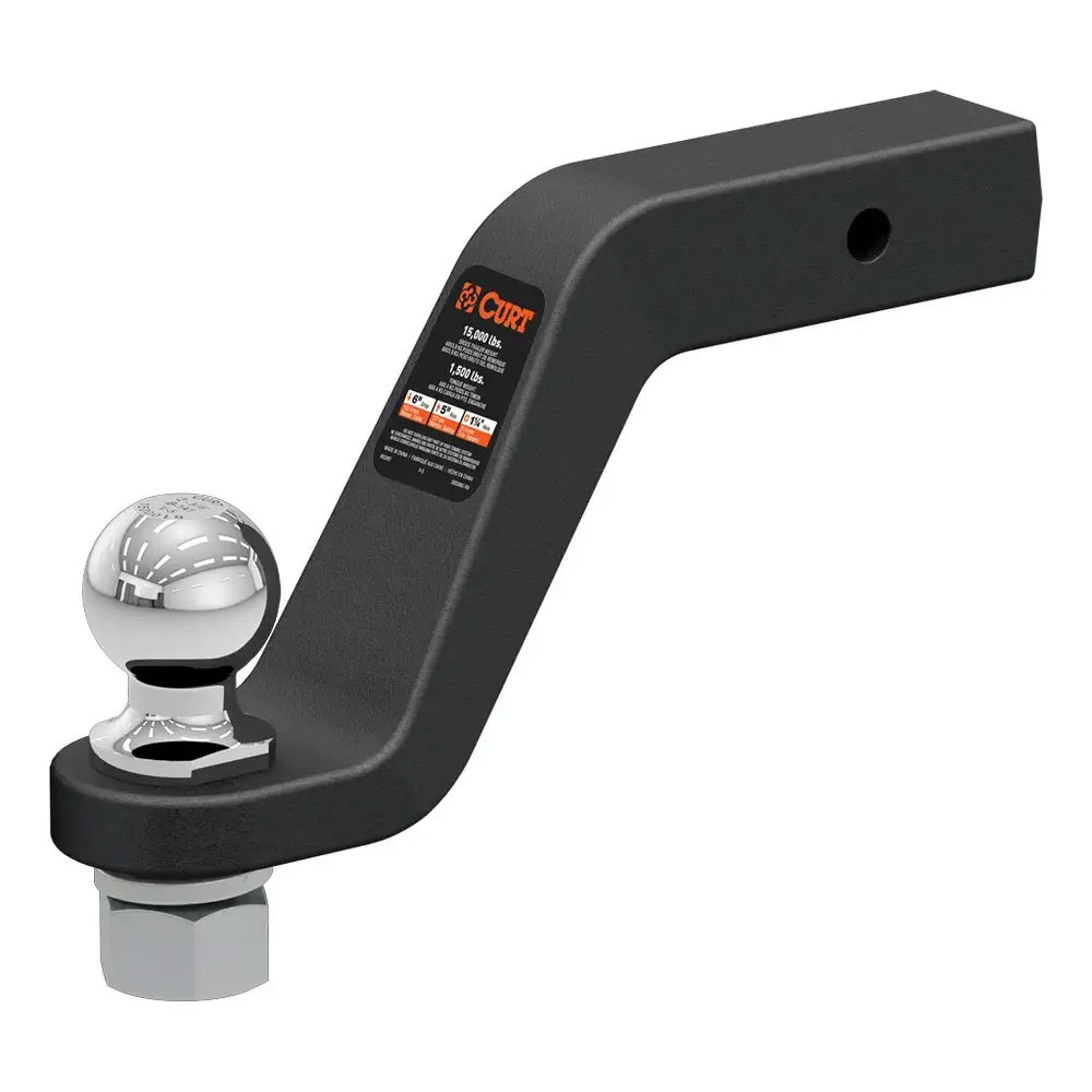 (image for) Loaded Ball Mount, 15K, 2" Shank, 6" Drop, Steel, 2 5/16" Ball #45370 - Click Image to Close