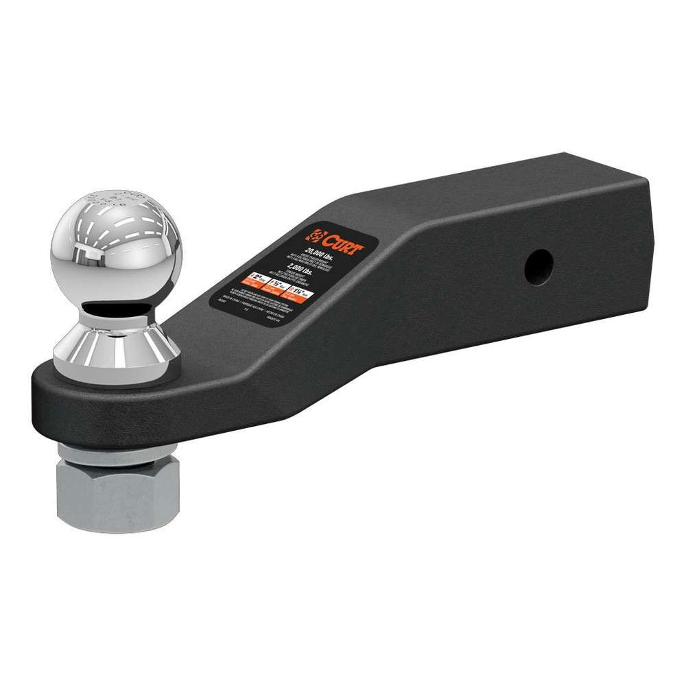 (image for) Loaded Ball Mount, 20K, 2.5" Shank, 2" Drop, Steel, 2 5/16" Ball #45371 - Click Image to Close