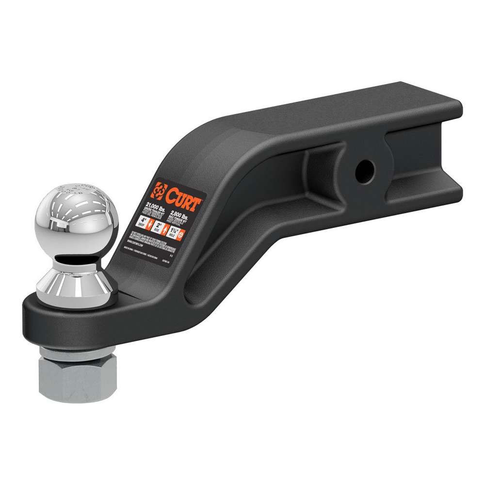 (image for) Loaded Ball Mount, 20K, 3" Shank, 4" Drop, Steel, 2 5/16" Ball #45375 - Click Image to Close