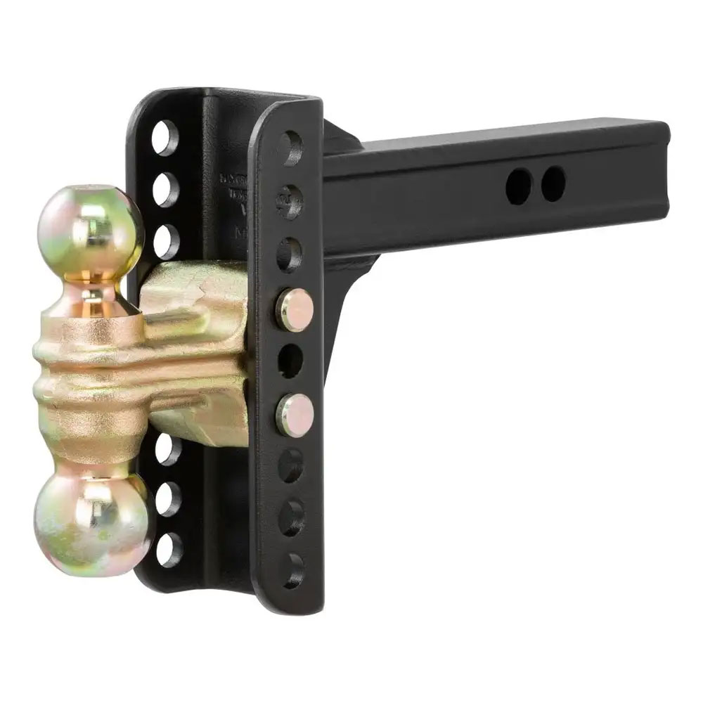(image for) Adjustable Channel Mount, HD Dual Ball, 2" Receiver, 6" Drop #45900 - Click Image to Close