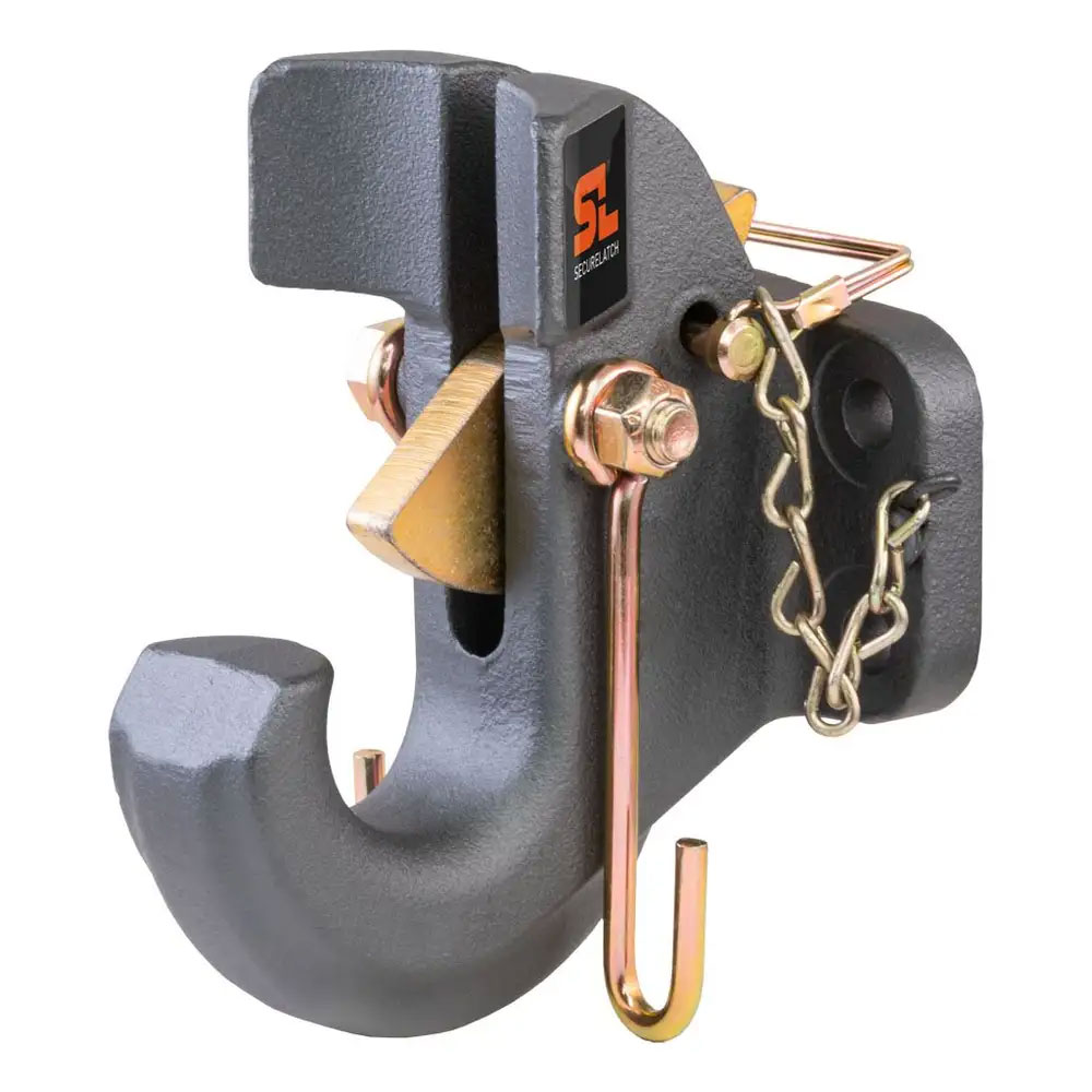 (image for) SecureLatch Pintle Hook, 2 1/2" Or 3" Lunnette Ring, 30K #48505 - Click Image to Close
