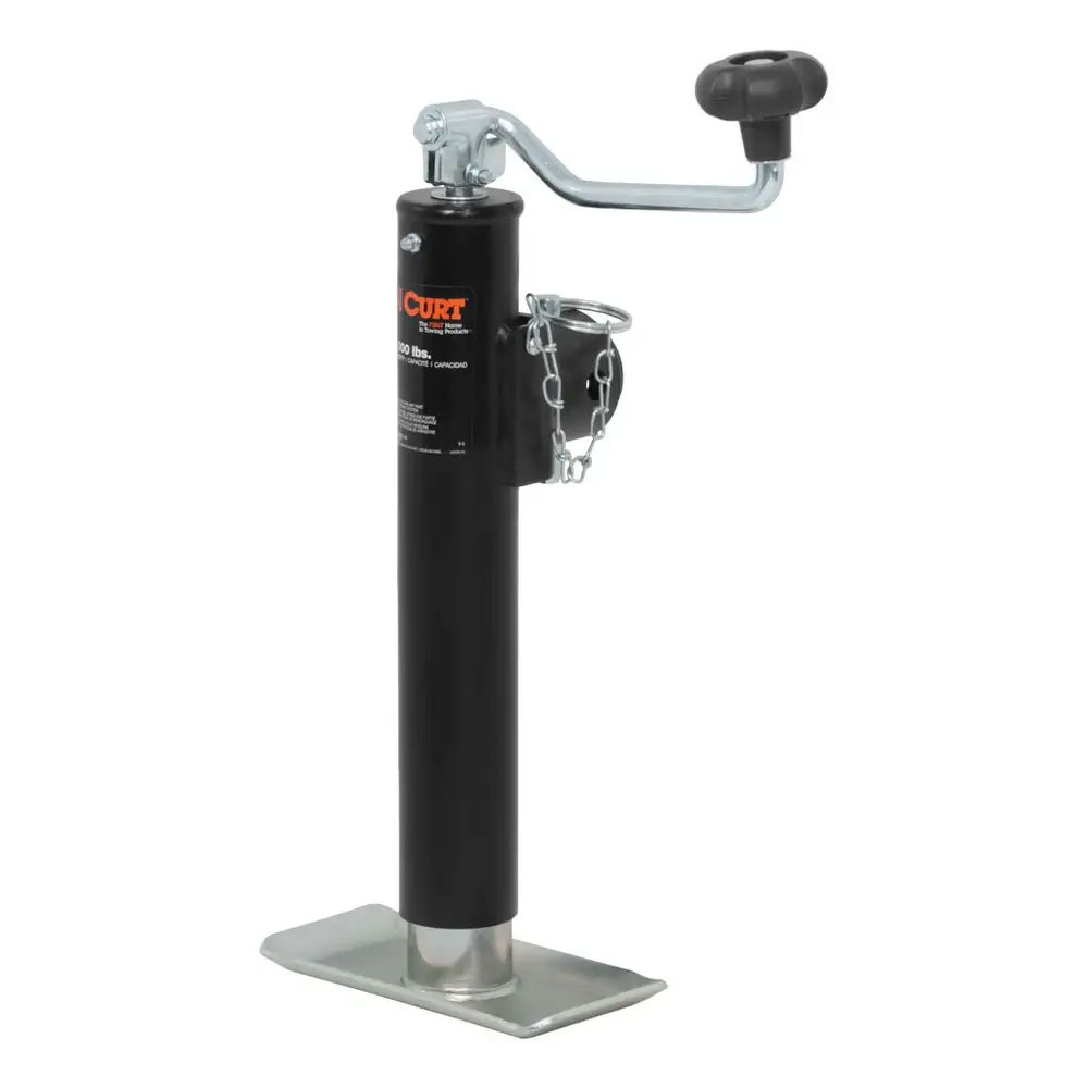 (image for) Pipe-Mount Swivel Jack, 2k Lift, Top Wind, 10 3/4" Travel #28320 - Click Image to Close