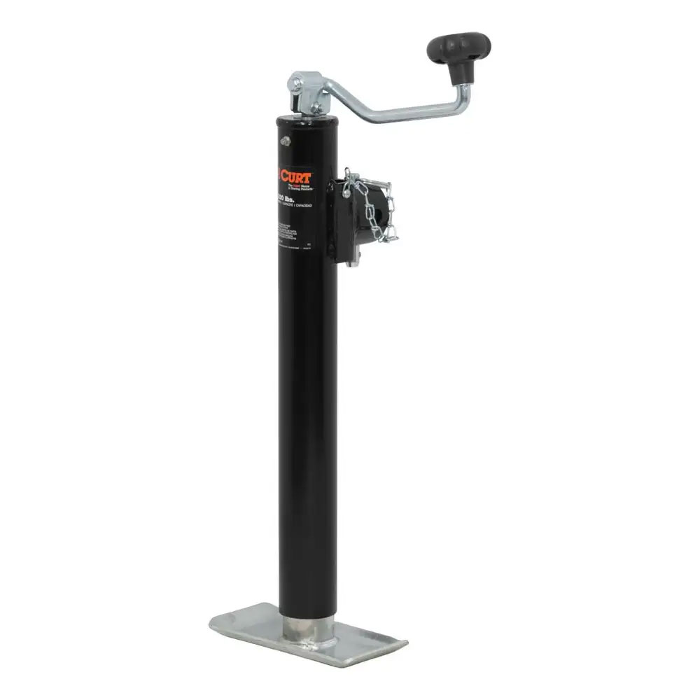 (image for) Pipe-Mount Trailer Swivel Jack, 5k, Side Wind, 15" Travel #28356 - Click Image to Close