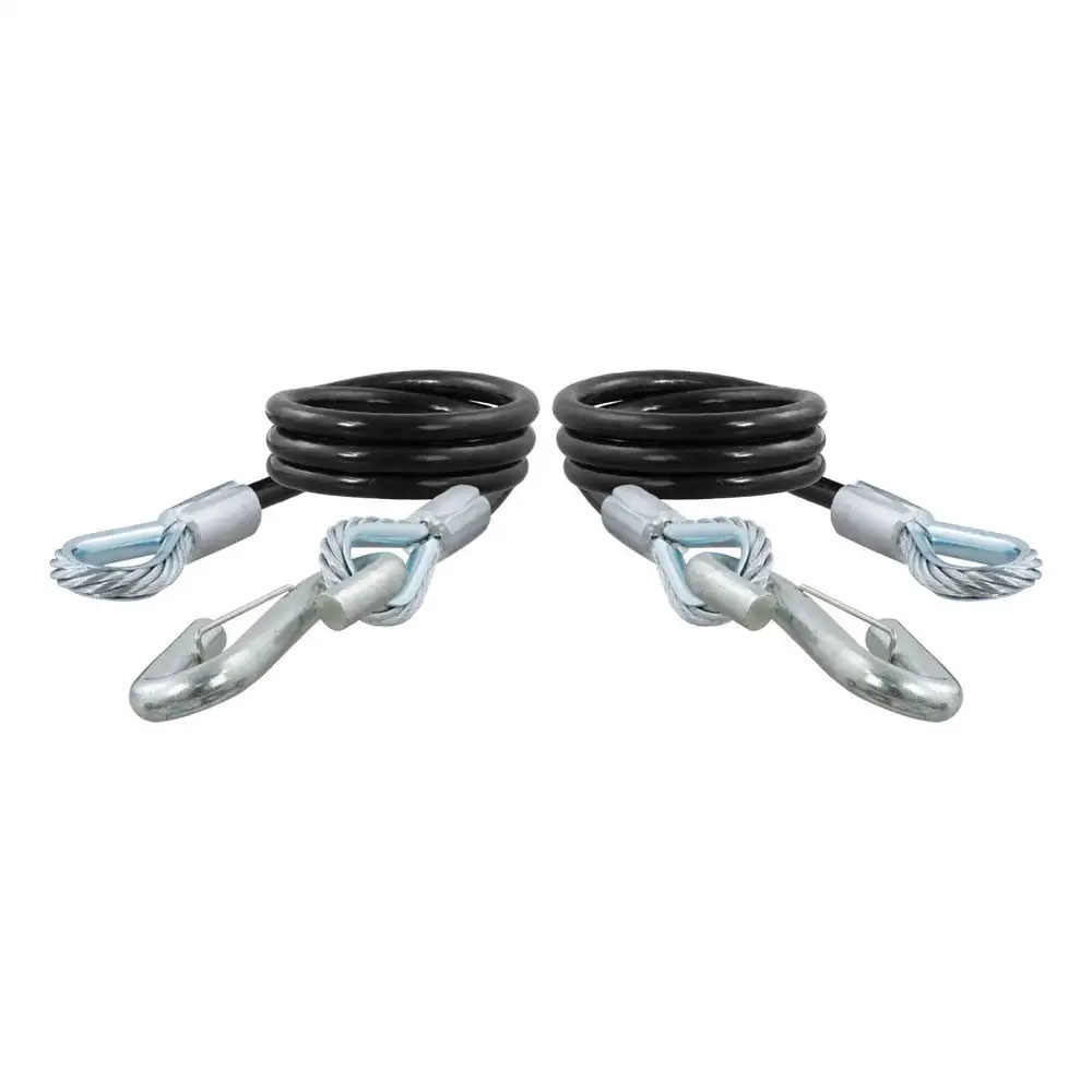 (image for) 3/8" Vinyl Coated Safety Cable With Snap Hook, 7.5k, 2 Pack #80176 - Click Image to Close