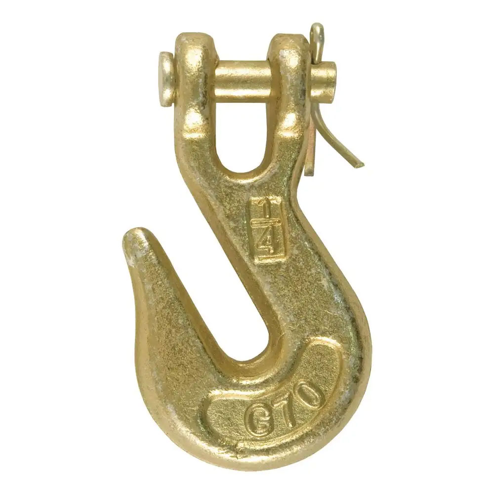 (image for) 1/4" Clevis Grab Hook 3.15k, Yellow Zinc #81502 - Click Image to Close