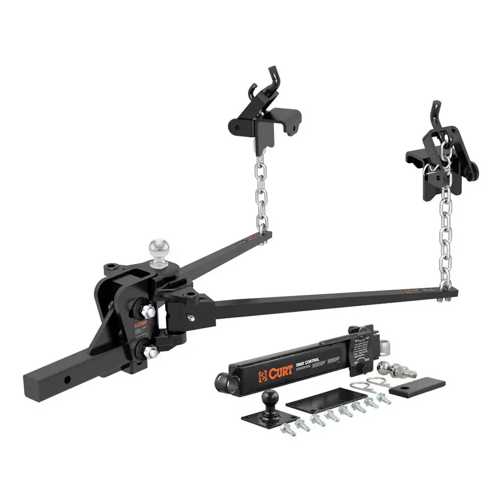 (image for) 8-10k Short Trunnion Bar Weight Distribution Hitch Kit With Sway Control #17322 - Click Image to Close