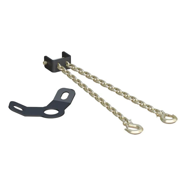 (image for) Crosswing 5th Wheel Hitch Replacement Safety Chain Assembly With GooseNeck Anchor Plate #16614