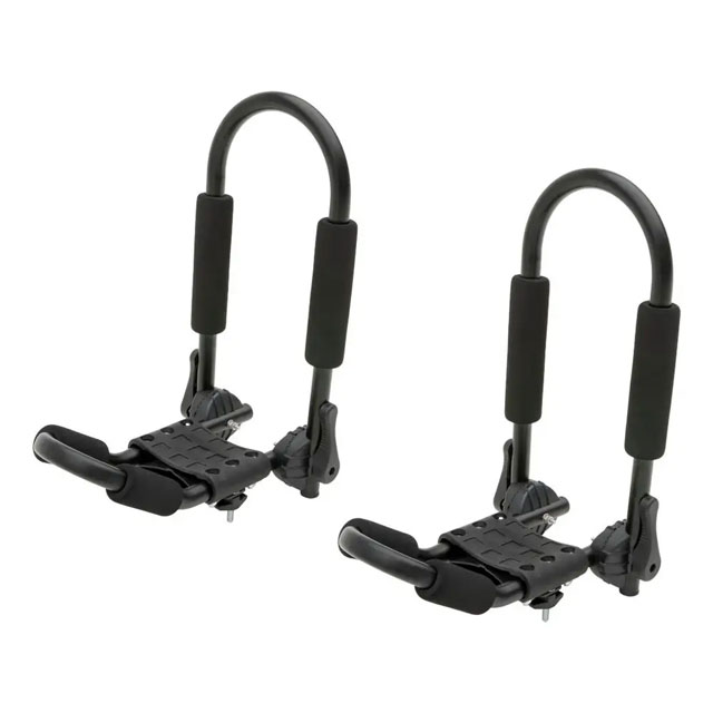 (image for) Aluminum Adjustable Roof Rack Kayak Holders #18320