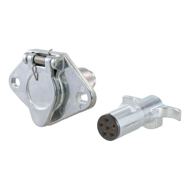 (image for) 6-Way Round Connector Socket And Plug #58092