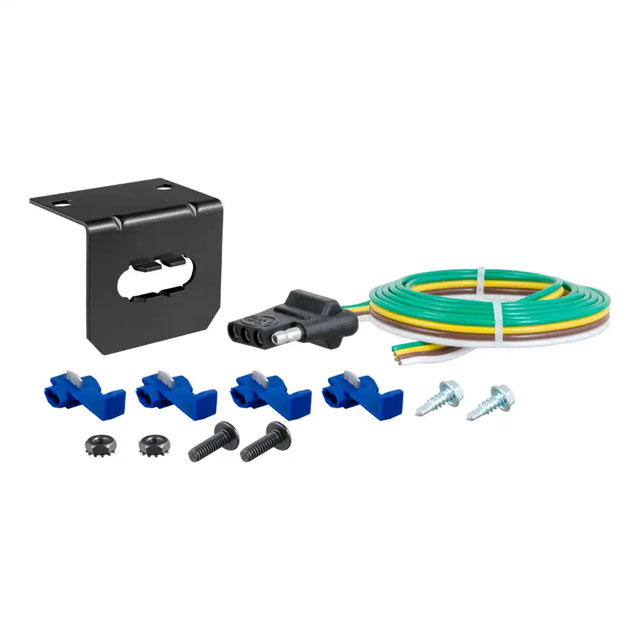 (image for) 4-Way Flat Vehicle Connect Socket Kit With Bracket #58345