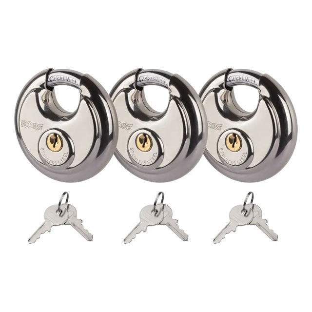 (image for) Stainless Steel Disc Multi-Use Lock 3 Pack #23085