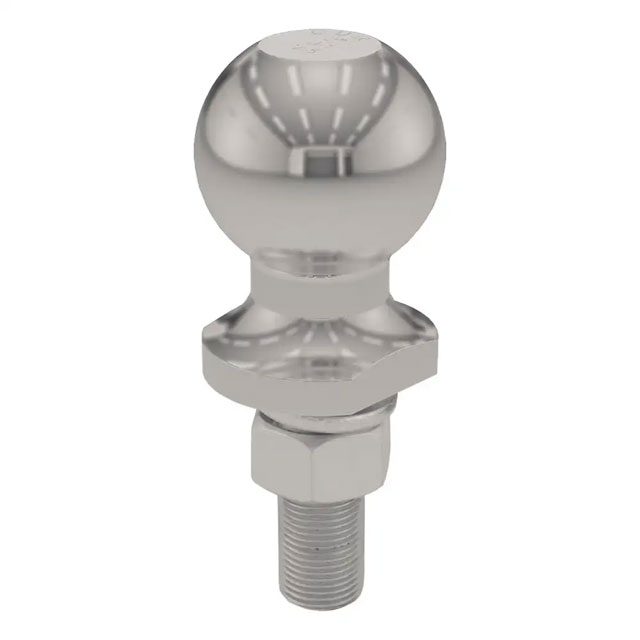 (image for) 2" Stainless Steel Trailer Hitch Ball, 3,5k, 3/4" X 2 1/8" Shank #40052