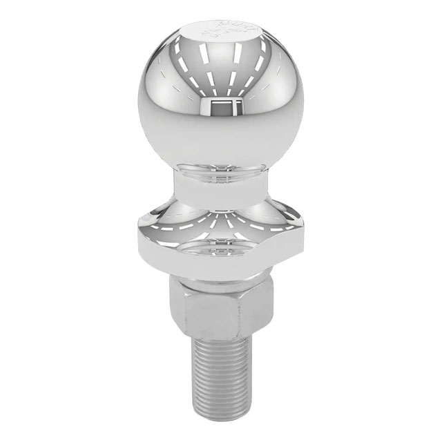 (image for) 1 7/8'' Chrome Trailer Hitch Ball, 2k, 3/4" X 2 1/8" Shank #40017