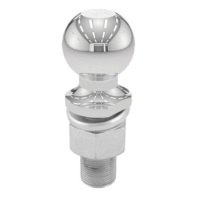 (image for) 2 5/16'' Chrome Trailer Hitch Ball, 6k, 1 1/4" X 3" Shank #40176