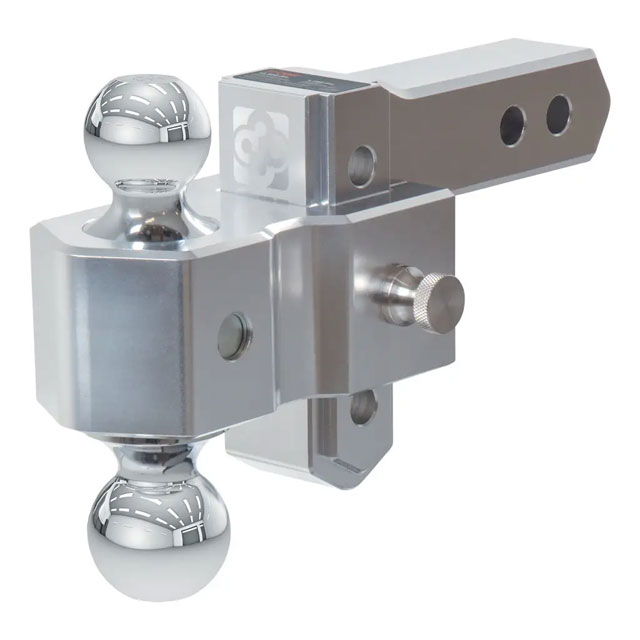 (image for) Alumalite Adjustable Aluminum Dual Ball Mount 3 1/2" Drop #45364