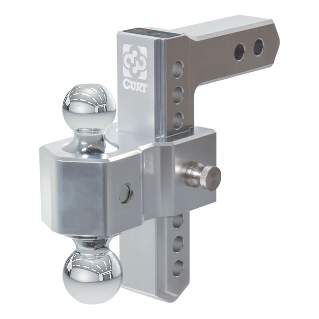 (image for) Alumalite Adjustable Aluminum Dual Ball Mount 7 1/2" Drop #45365