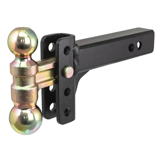 (image for) Slim Adjustable Channel Mount Dual Ball 2" Receiver 10K #45903