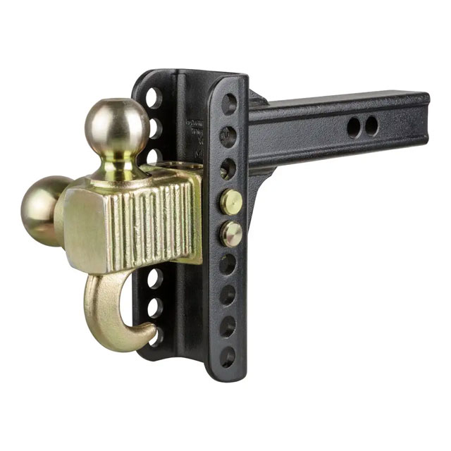 (image for) Adjustable Channel Mount Dual Ball Hook Step 2" Shank 14K 16" Drop #45904