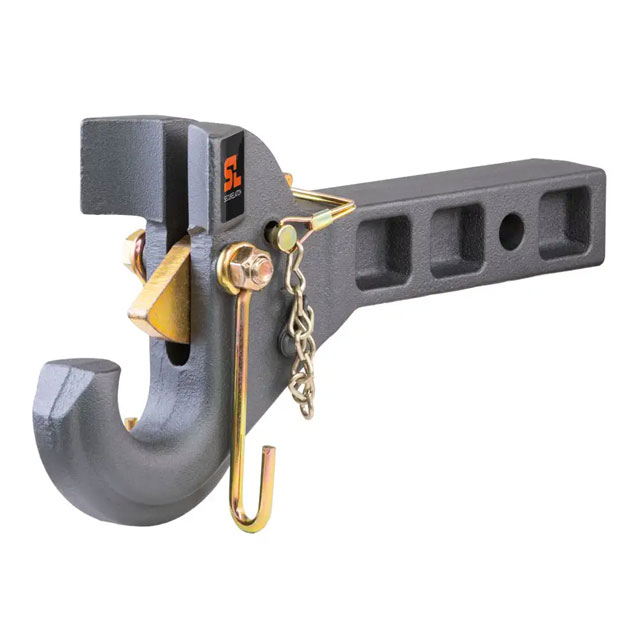 (image for) SecureLatch Receiver Mount Pintle Hook, 2" Shank, 14K #48405