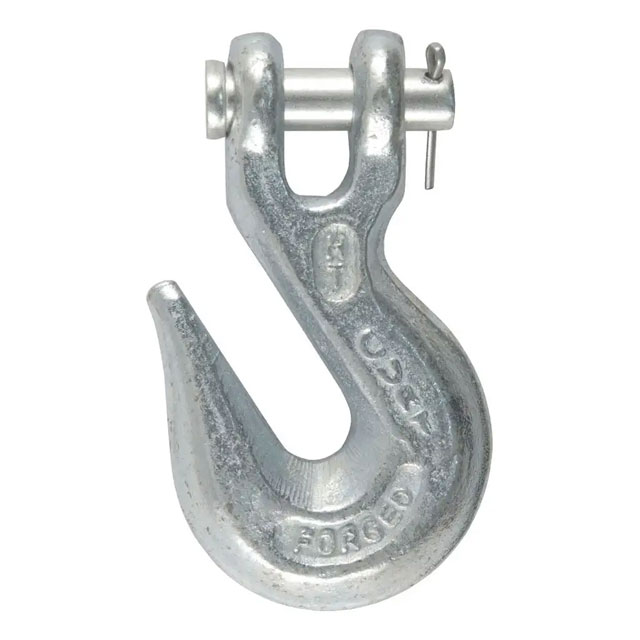 (image for) 3/8" Clevis Grab Hook, 5.4k, White Zinc #81350