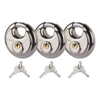 (image for) Stainless Steel Disc Multi-Use Lock 3 Pack #23085