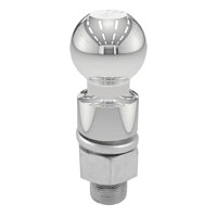(image for) 2 5/ 16'' Chrome Trailer Hitch Ball, 10k, 1 1/4" Z 2 5/8" Shank, 1" Rise #40035