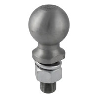 (image for) 2 5/ 16'' Raw Steel Heat Treated Trailer Hitch Ball, 12k, 1" X 2 1/4" Shank #40042