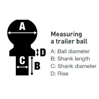 (image for) 2 5/ 16'' Raw Steel Heat Treated Trailer Hitch Ball, 12k, 1" X 2 1/4" Shank #40042