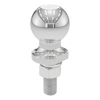 (image for) 2'' Chrome Trailer Hitch Ball, 3.5k, 3/4" X 2 1/8" Shank #40165