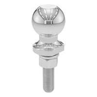(image for) 2'' Chrome Trailer Hitch Ball, 3.5k, 3/4" X 3" Shank #40173