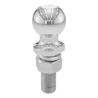 (image for) 2'' Chrome Trailer Hitch Ball, 6k, 1" X 3" Shank #40174