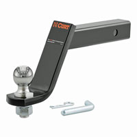 (image for) Loaded Ball Mount. 7.5K, 2" Shank 9 1/4" Long, 6" Drop, 2" Ball, Gloss Black #45064